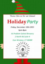 Annual Holiday Party at Problem Solved Brewery