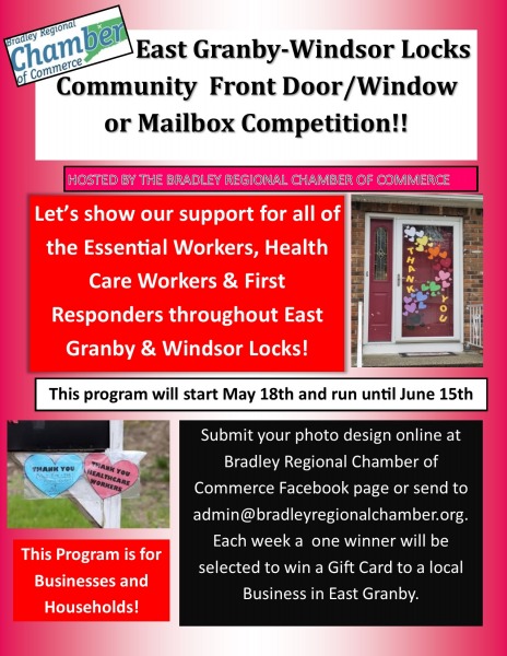 East Granby-Windsor Locks Community  Front Door/Window      or Mailbox Competition!! 